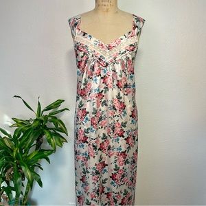 🌸Garden Fairy Floral Print Maxi Vintage Slip Dress from Barbizon in Size L/XL🌸